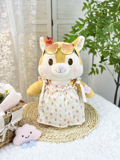 Large Bartholomew Bear clothes outfits - Floral Tie Dress