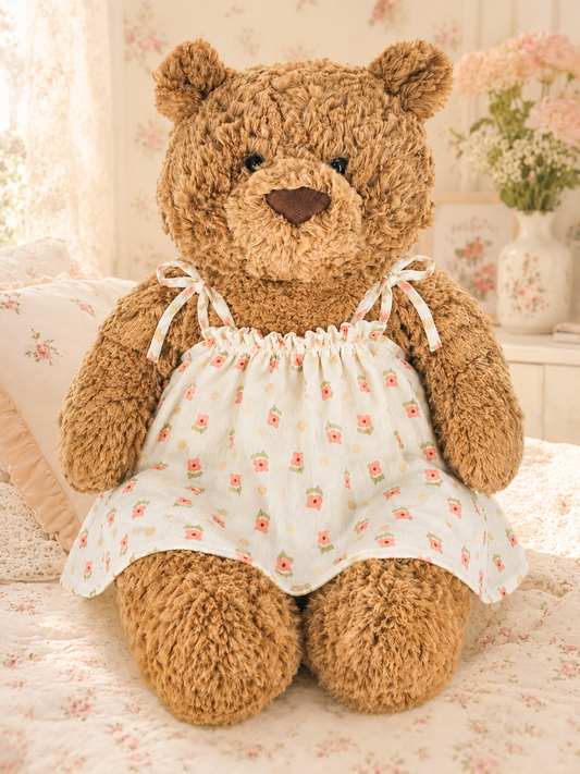 Large Bartholomew Bear clothes outfits - Floral Tie Dress
