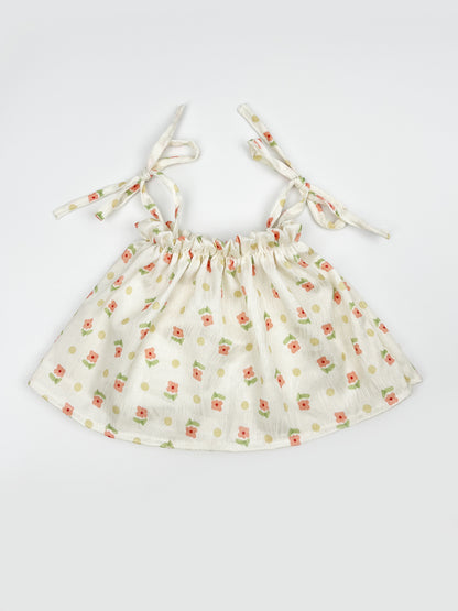 Large Bartholomew Bear clothes outfits - Floral Tie Dress