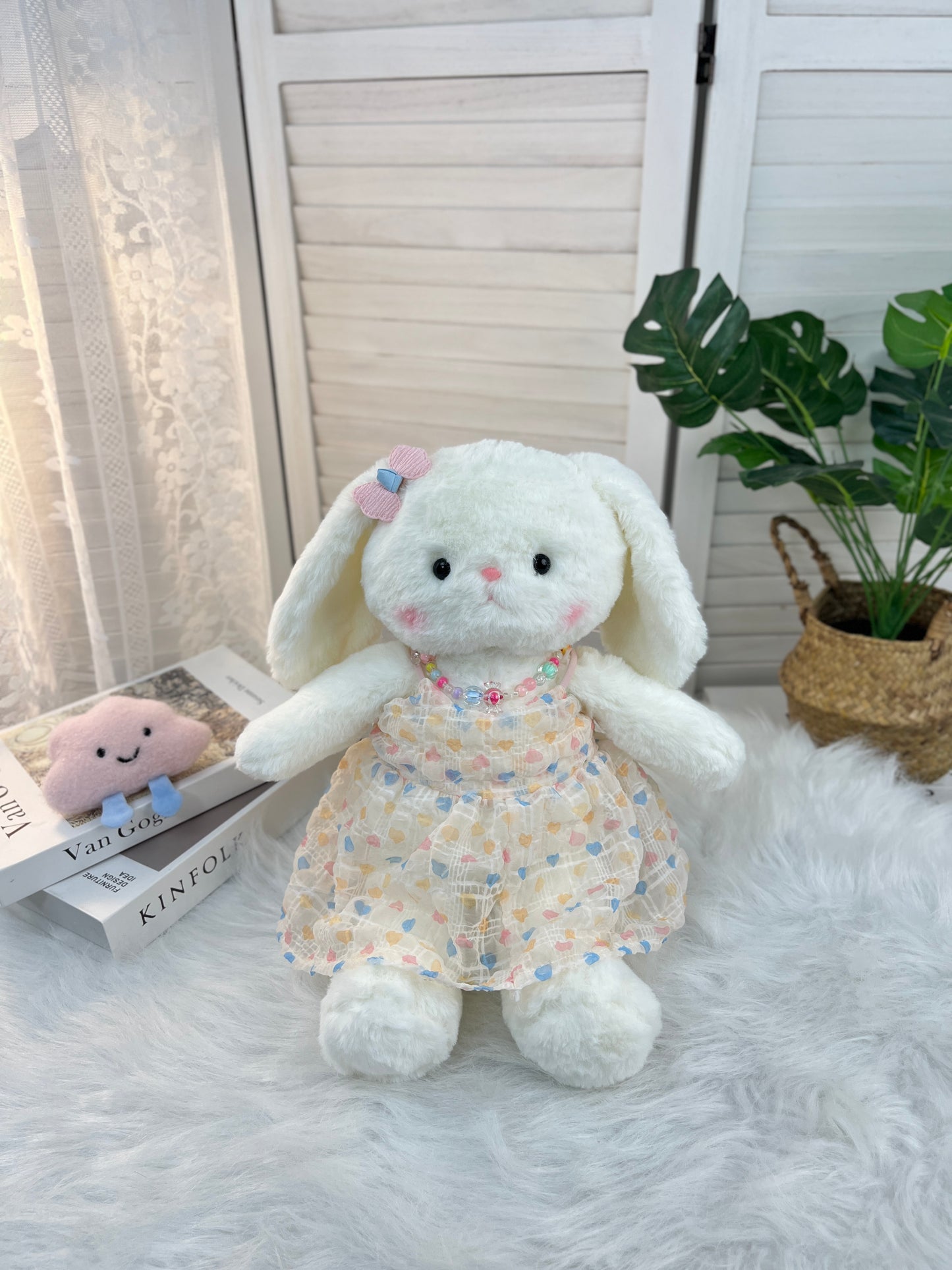 Large Bartholomew Bear clothes outfits - Rainbow Heart Dream Dress