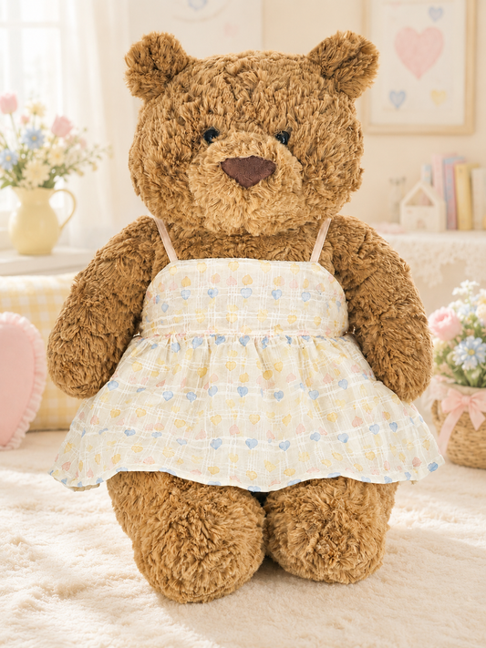 Large Bartholomew Bear clothes outfits - Rainbow Heart Dream Dress