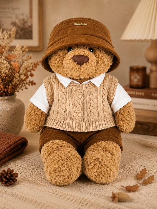 Large Bartholomew Bear clothes outfits - Mocha Sweater Outfit