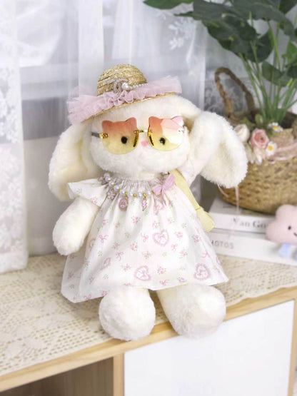 Large Bartholomew Bear clothes outfits - Cream Puff Heart Dress