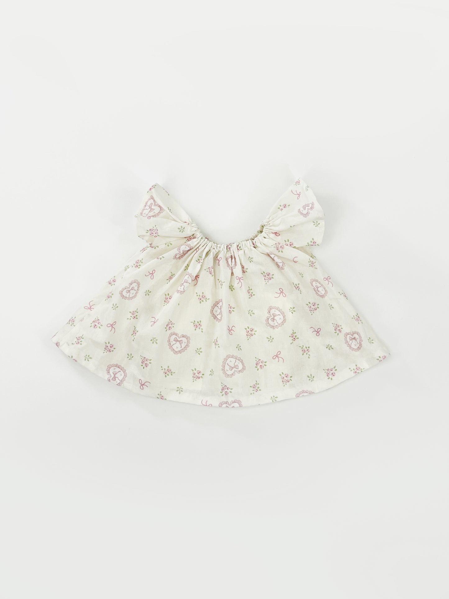 Large Bartholomew Bear clothes outfits - Cream Puff Heart Dress