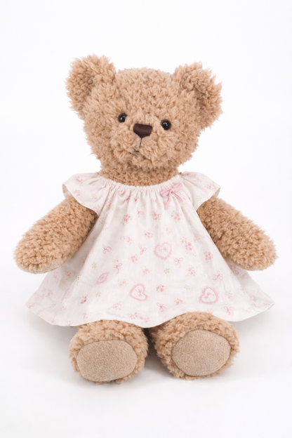 Large Bartholomew Bear clothes outfits - Cream Puff Heart Dress