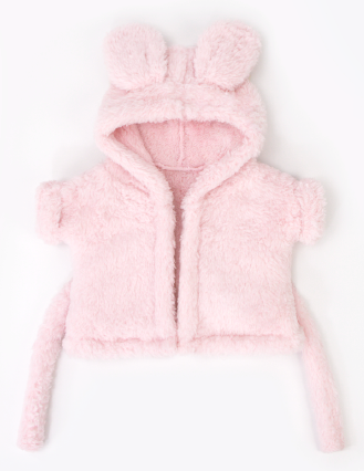 Large Bartholomew Bear clothes outfits - Pink Bathrobe