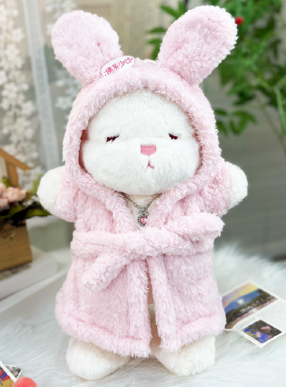 Large Bartholomew Bear clothes outfits - Pink Bathrobe