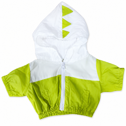 Large Bartholomew Bear & 16" Plush Clothes Outfit - Dinosaur Hooded Jacket