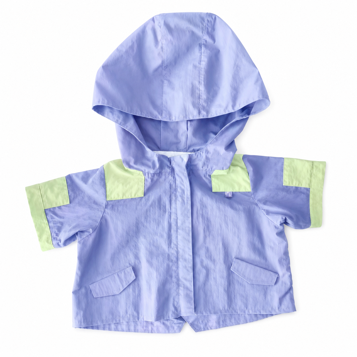 Large Bartholomew Bear & 16" Plush Clothes Outfit - Purple Hooded Jacket