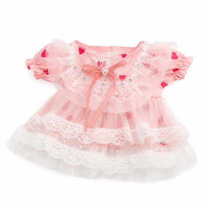 Large Bartholomew Bear & 16" Plush Clothes Outfit - Spring Mist Tulle Dress