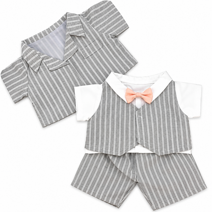 Large Bartholomew Bear & 16" Plush Clothes Outfit - Alice Formal Dress