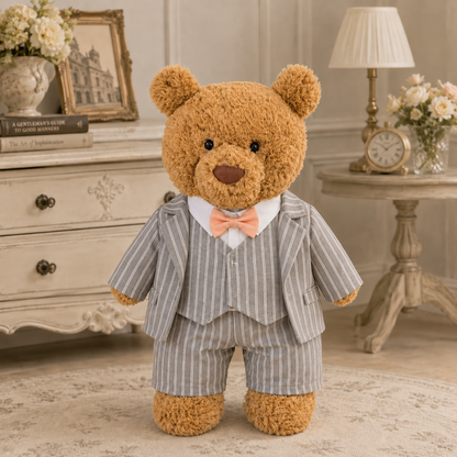 Large Bartholomew Bear & 16" Plush Clothes Outfit - Alice Formal Dress