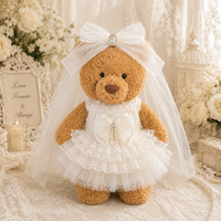 Moonlight Bridal Dress for Bartholomew Bear Plush – 10–14 Inch Outfit