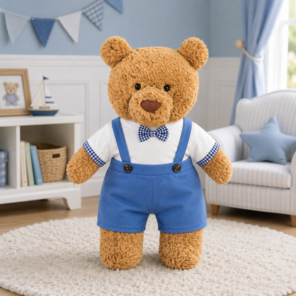 Medium Bartholomew bear & 12" Plush clothes outfits - Bow Tie & Suspenders Set