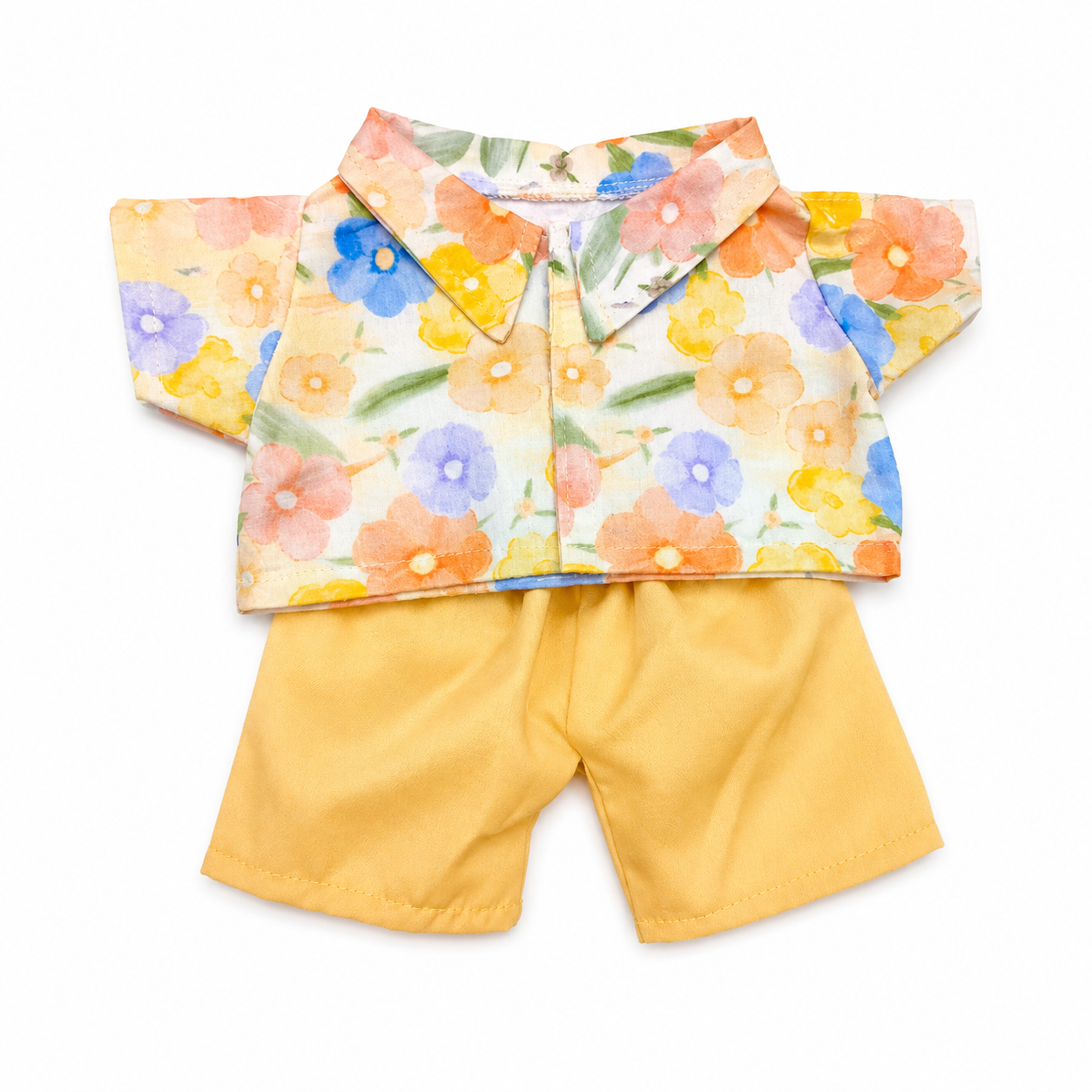 Large Bartholomew Bear & 16" Plush Clothes Outfit - Dreamy Floral Shirt Outfit Set