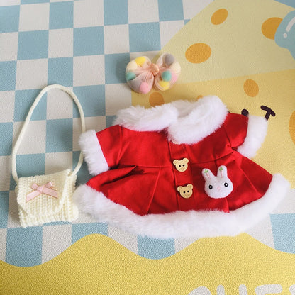 Medium Bartholomew bear clothes outfits - Red Bunny Dress