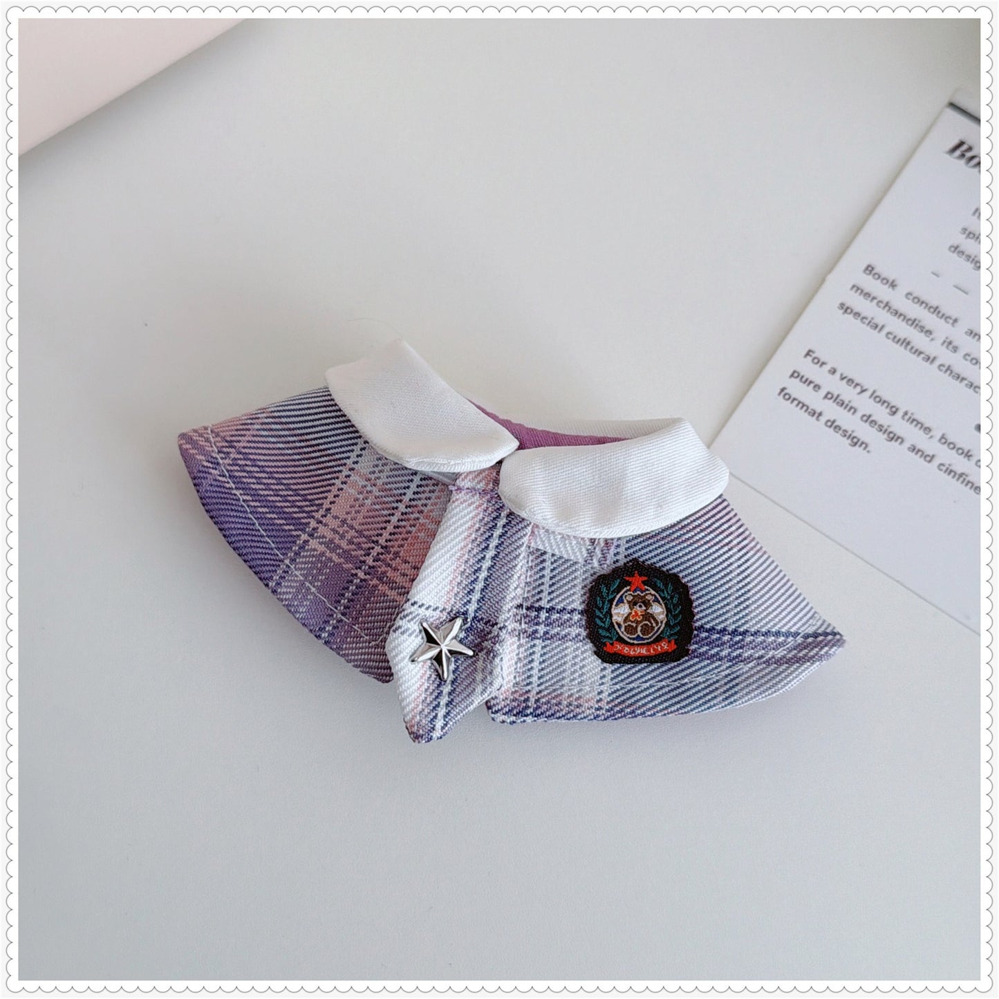 Bartholomew Bear Bag Charm clothes outfits - Plaid Shawl Cape Uniform