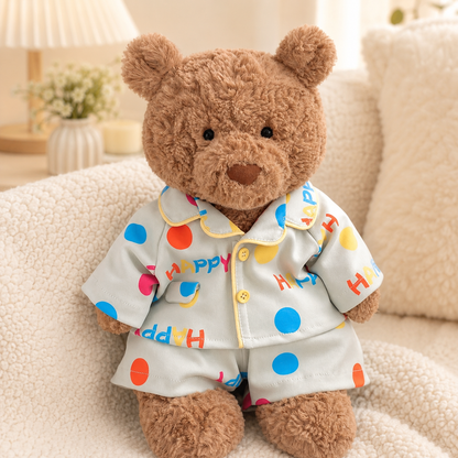 Bartholomew bear cute clothes outfits - Happy Polka Dot Loungewear Set