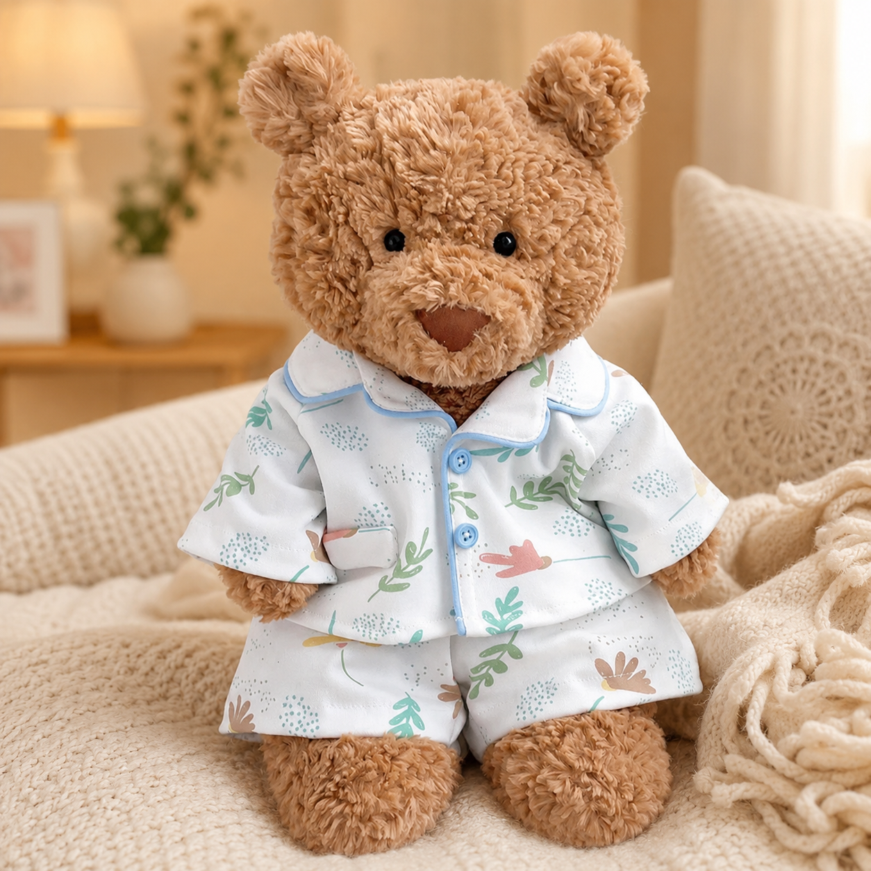 Bartholomew bear cute clothes outfits - Mint Leaf Loungewear Set