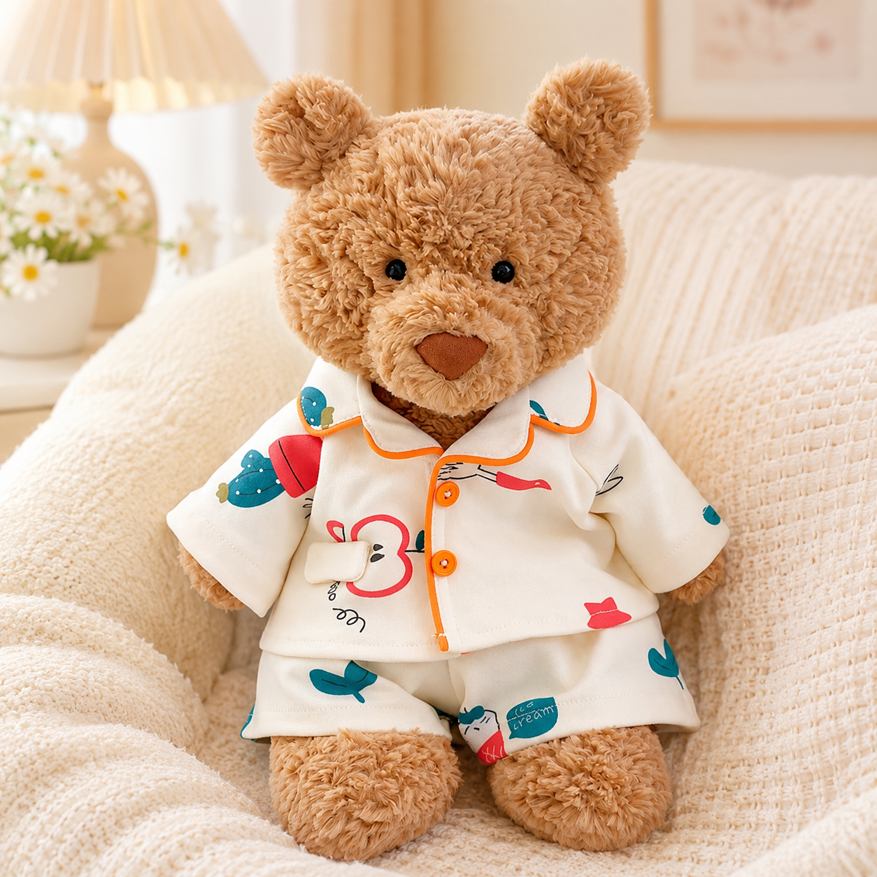 Bartholomew bear cute clothes outfits - Colorful Orchard Loungewear Set