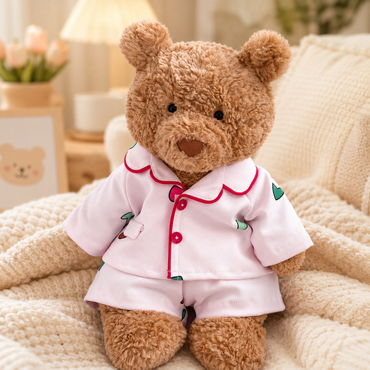 Bartholomew bear cute clothes outfits - Pink Heart Dream Loungewear Set