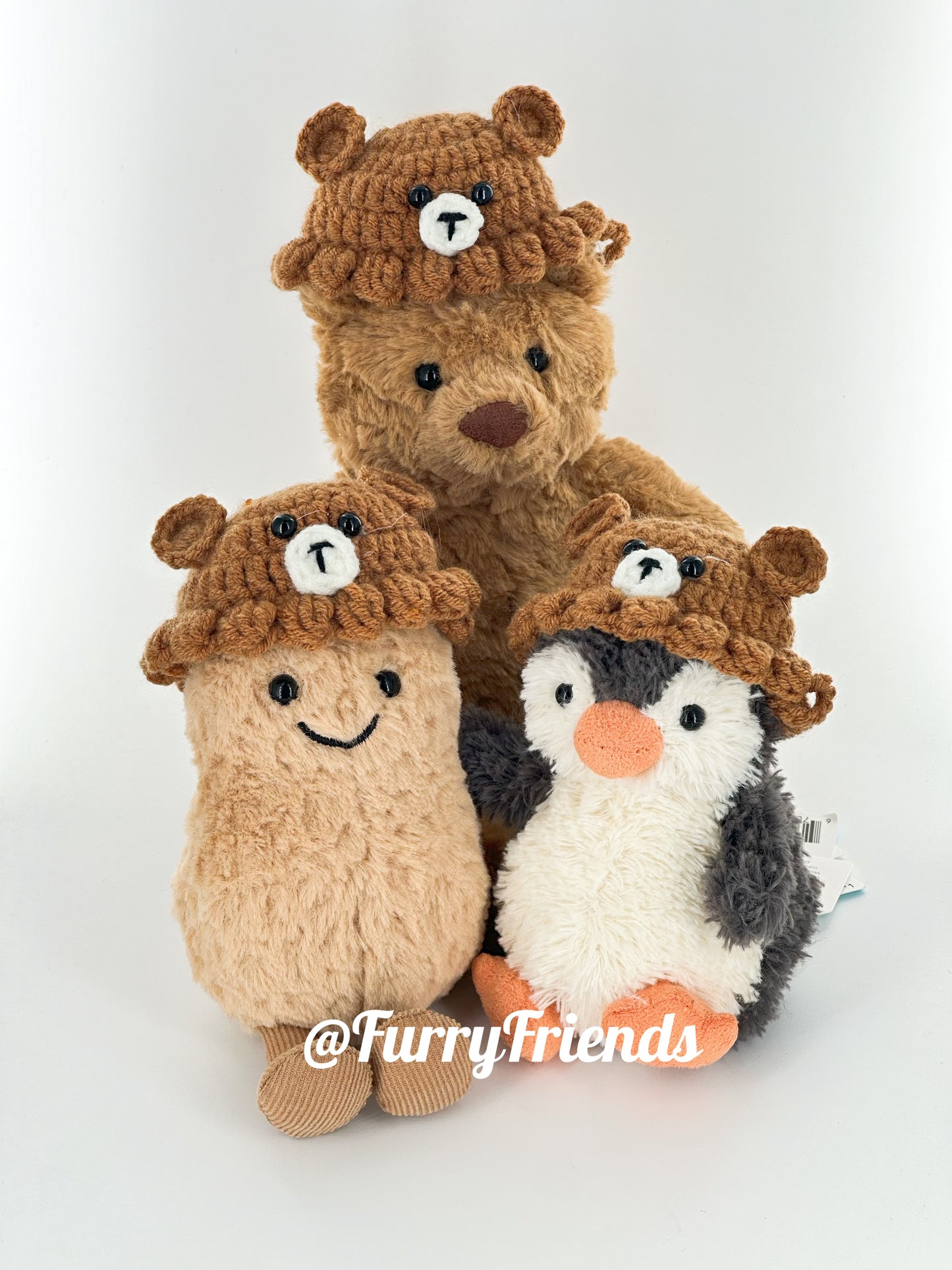 3inch jellycat peanut/small peanut penguin/yummy/little collection cute hat outfit - animal