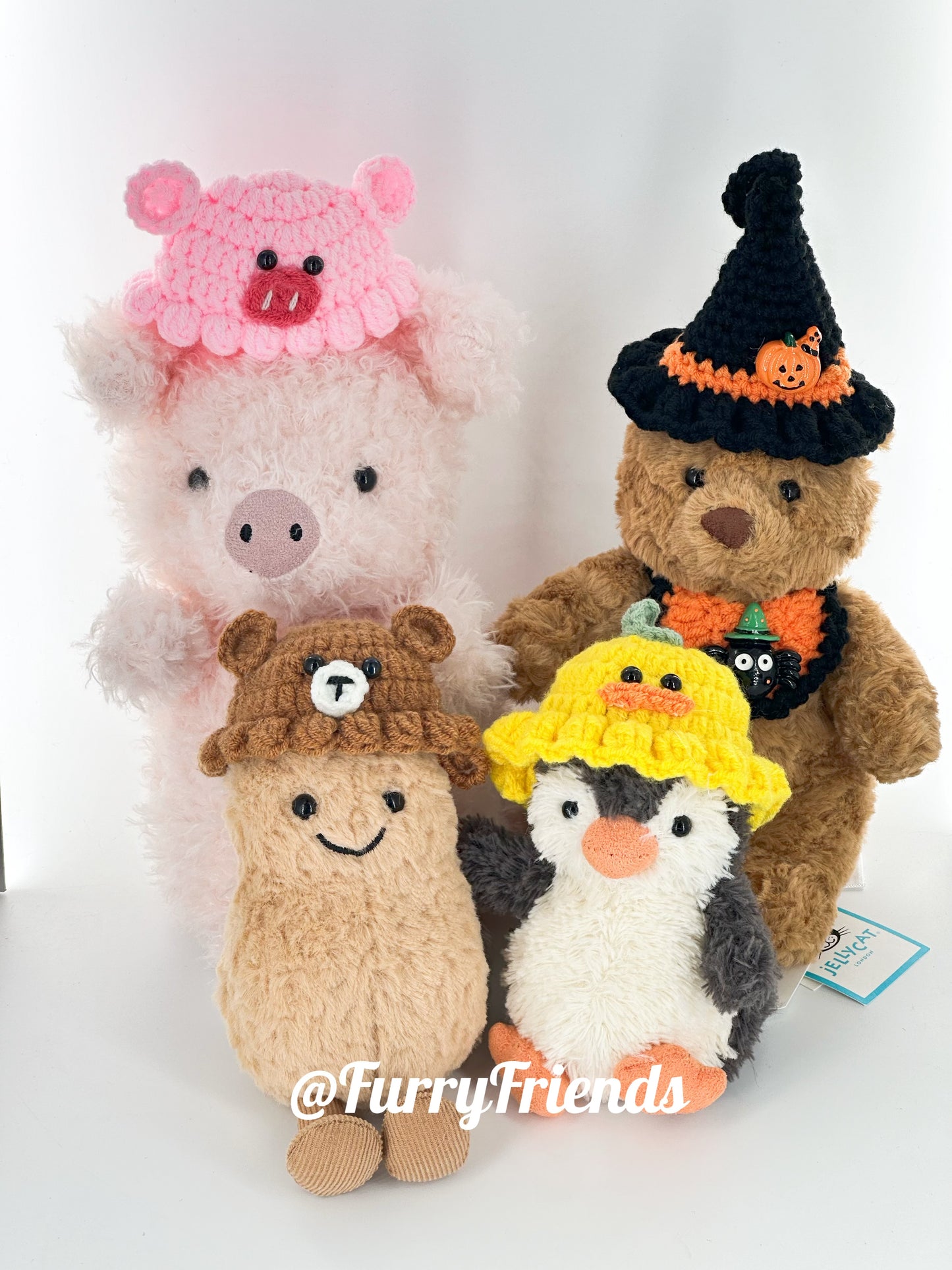 3inch jellycat peanut/small peanut penguin/yummy/little collection cute hat outfit - animal