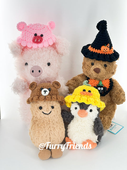 3inch jellycat peanut/small peanut penguin/yummy/little collection cute hat outfit - animal