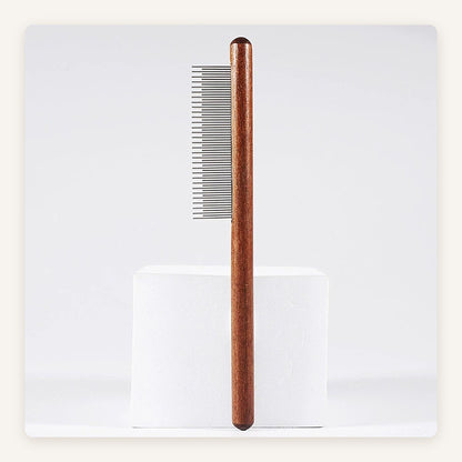 Plush Toy Grooming Comb – Solid Wood Handle & Steel Pins for Stuffed Animals