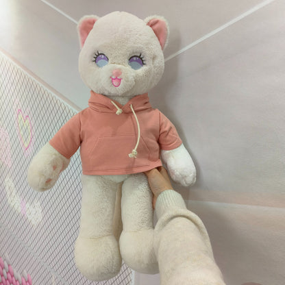 Soft Pink Hoodie for Bartholomew Bear Plush – 14-Inch Outfit