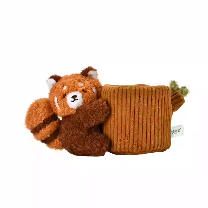 Plushf - Red panda flowerpot planter plush