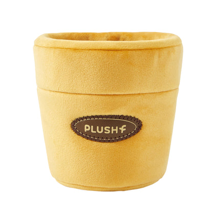 PlushWoods - Yellow base flowerpot planter plush