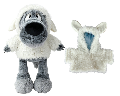 Large Bartholomew Bear & 16" Plush Clothes Outfit - White Sheep Sweatshirt