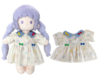 Rainbow Bow Princess Dress for Bartholomew Bear Plush – 14-Inch Outfit